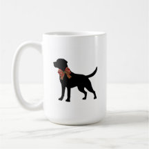 Labrador Retriever Hund Siluett Kaffe Mugg