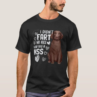 Labrador Retriever Hund Söt fisa blåste Kyss T Shirt