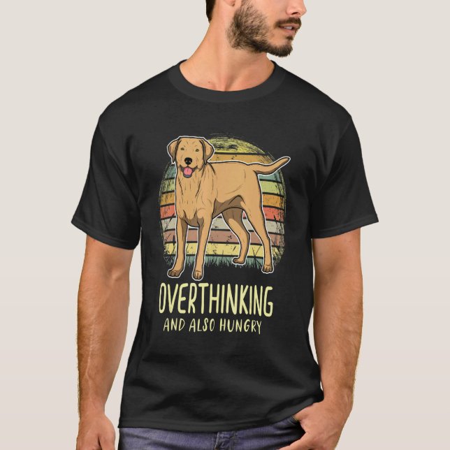 Labrador Retriever Hund Sunset 23 T Shirt (Framsida)