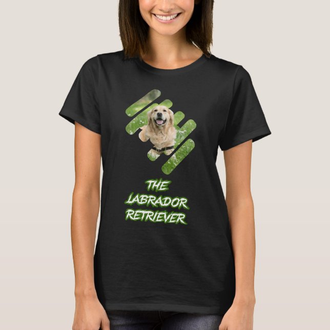 Labrador Retriever Hund T Shirt (Framsida)