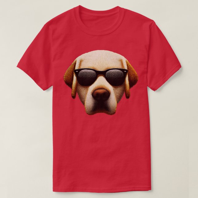 Labrador Retriever Hund T Shirt (Design framsida)