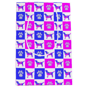 Labrador Retriever Hund & Tass Shock rosa och Blue