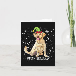 Labrador Retriever Hund Träd jul Sweater Julafton Kort