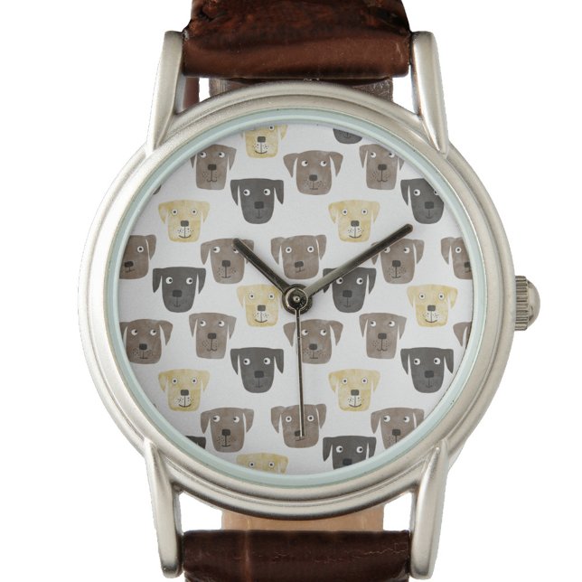 Labrador Retriever Hund Watch Armbandsur (Watercolor labrador retriever dog watch)