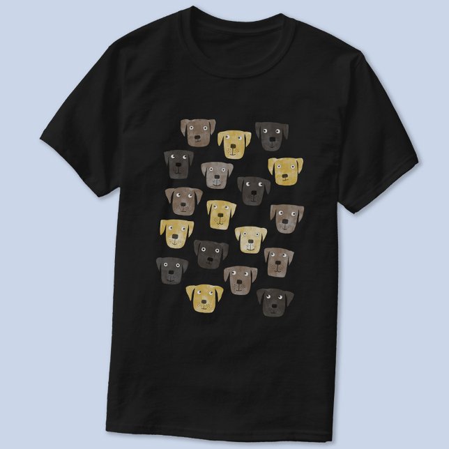Labrador Retriever Hund Watercolor T Shirt (Labrador retriever dog t-shirt)