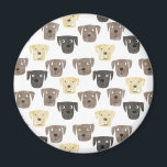 Labrador Retriever Hundar Magnet<br><div class="desc">Vattenfärgning av söt Labrador Retriever hundar,  perfekt för djurälskare</div>