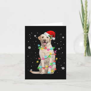 Labrador Retriever Hundar Träd julsötare Xma Kort