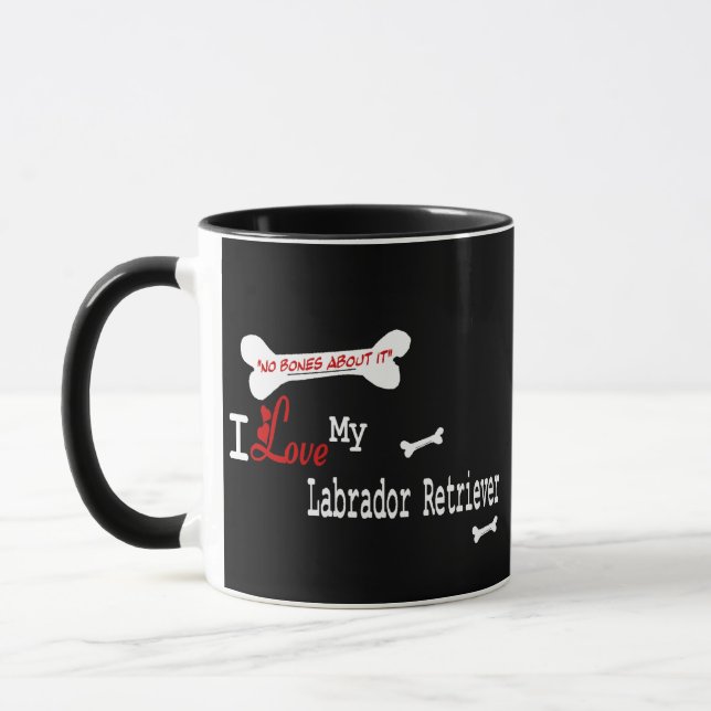 Labrador Retriever (I Kärlek) Mugg (Vänster)