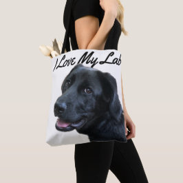 Labrador Retriever I Kärlek My Lab Tygkasse