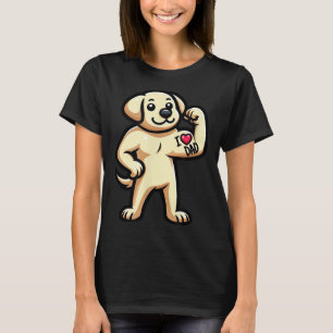 Labrador Retriever i Kärlek Pappa Rolig hund Tatto T Shirt