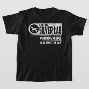 Labrador Retriever I Pet My Silver Lab Hundälskare T Shirt