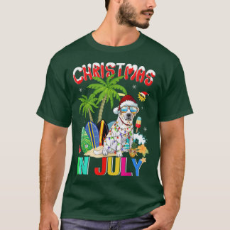 Labrador Retriever i Santa Hat Sunglasses Christm T Shirt