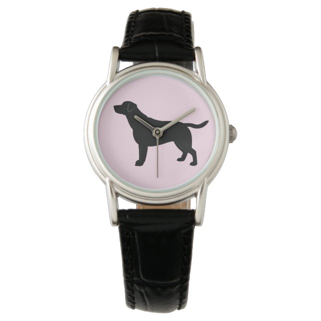 Labrador Retriever i Silhouette Armbandsur (Framsida)