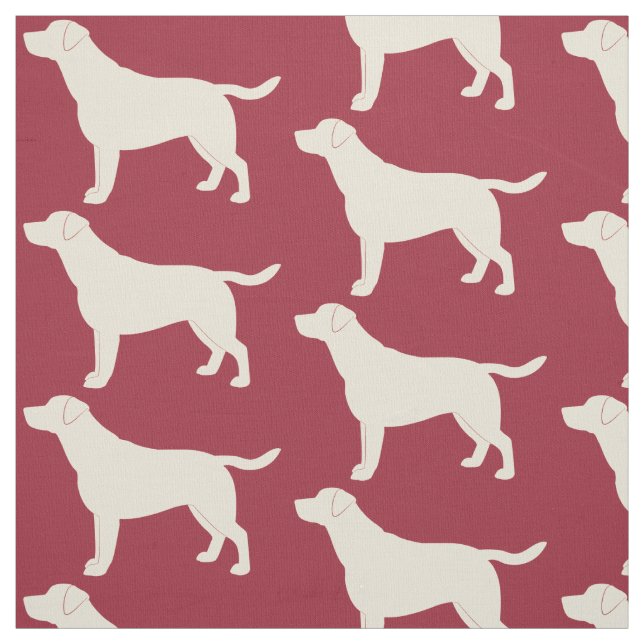 Labrador Retriever i Silhouette Tyg (Provkarta)
