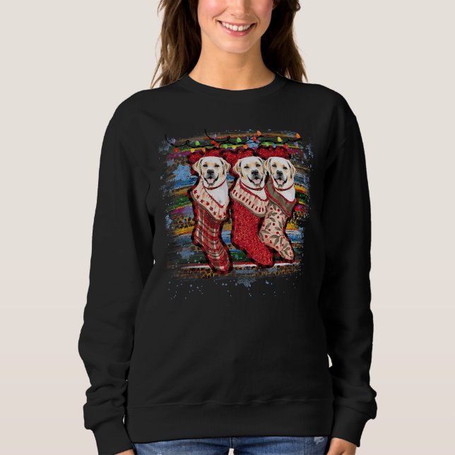 Labrador Retriever in Socks-Hund T Shirt (Framsida)