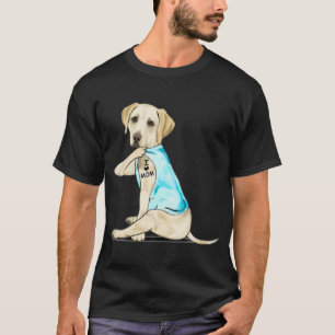 Labrador Retriever Jag älskar mamma Tatuerad hund T Shirt