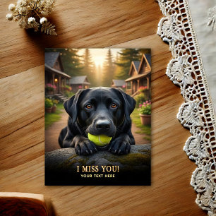 Labrador Retriever Jag Saknar Dig Vykort