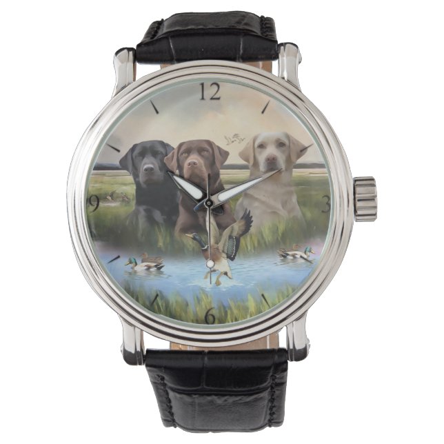 Labrador Retriever, (Jakt hundar)  Armbandsur (Framsida)