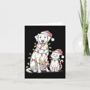 Labrador Retriever jul Festive Hund Cat Lover Kort
