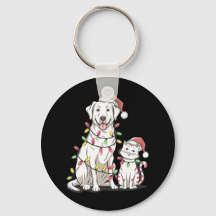 Labrador Retriever jul Festive Hund Cat Lover Nyckelring