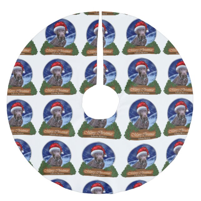 Labrador Retriever jul Julgransmatta Borstad Polyester (Framsidan)