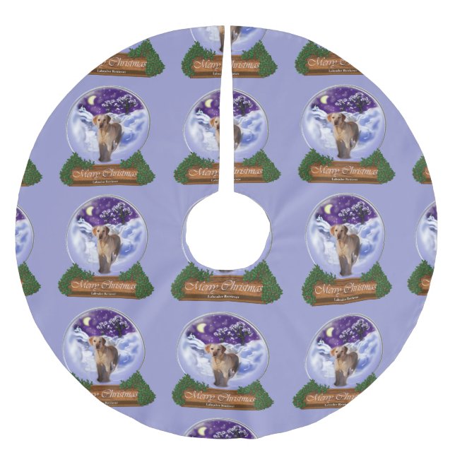 Labrador Retriever jul Julgransmatta Borstad Polyester (Framsidan)