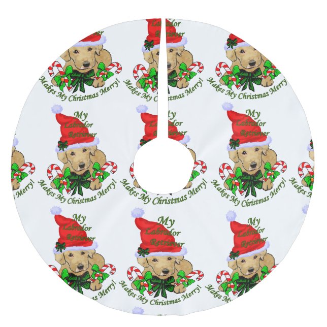 Labrador Retriever jul Julgransmatta Borstad Polyester (Framsidan)
