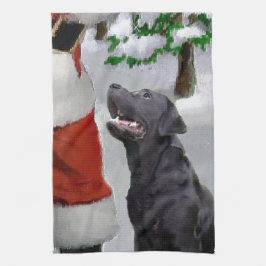 Labrador Retriever jul Kökshandduk
