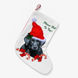 Labrador Retriever jul Merry Liten Julstrumpa