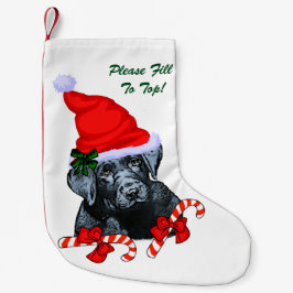 Labrador Retriever jul Merry Liten Julstrumpa