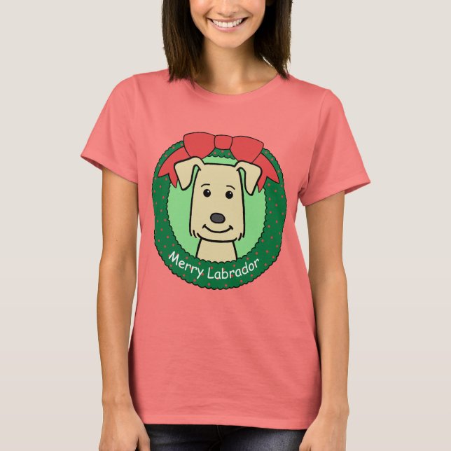Labrador Retriever jul T Shirt (Framsida)