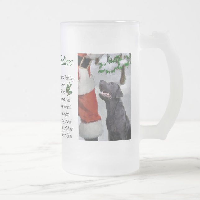 Labrador Retriever-julklappar Frostat Ölglas (Höger)
