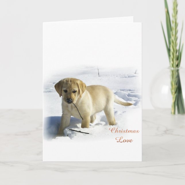 Labrador Retriever-julklappar Helgkort (Framsida)