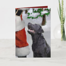 Labrador Retriever-julklappar Helgkort