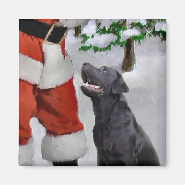 Labrador Retriever-julklappar Magnet (Framsidan)
