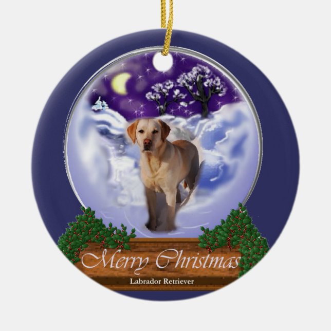 Labrador Retriever-julklappar Ornament (Framsidan)