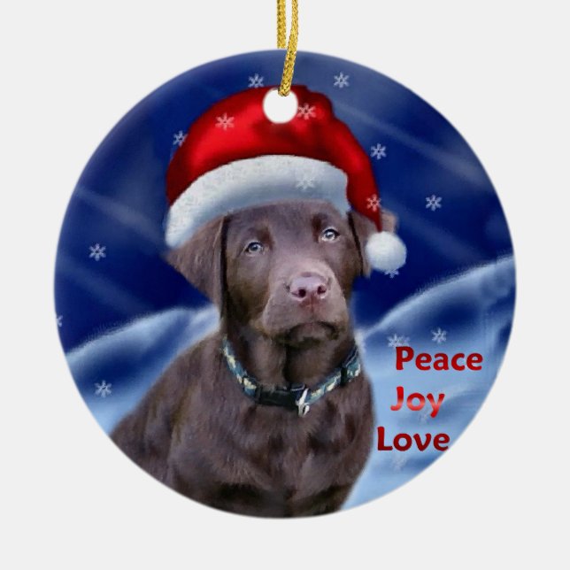 Labrador Retriever-julklappar Ornament (Framsidan)