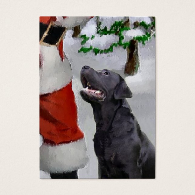 Labrador Retriever-julklappar Visitkort (Framsidan)