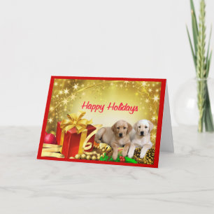 Labrador Retriever-julkort Gift1 Helgkort