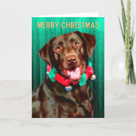 Labrador Retriever-julkort Helgkort