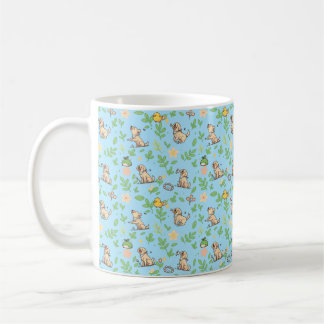 Labrador Retriever Kaffe Mugg Vår Blommig Kawaii