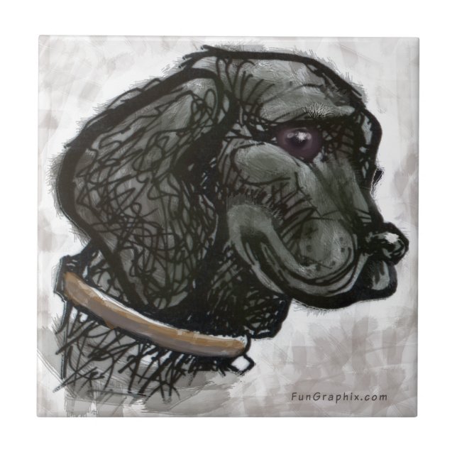 Labrador Retriever Kakelplatta (Framsidan)