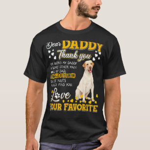 Labrador Retriever Kära Pappa Tack För Att Vara T Shirt