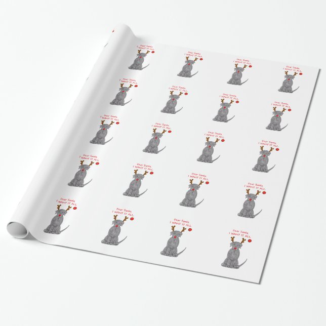 Labrador Retriever kära Santa…., Presentpapper (Utrullad)