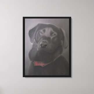 Labrador Retriever Kärlek 24"x30" Canvastryck
