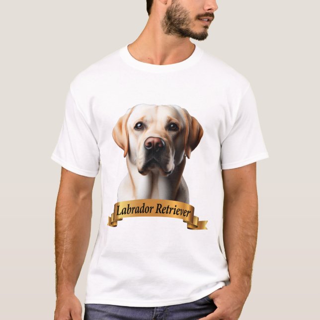Labrador Retriever kärlek vänlig söt hund T Shirt (Framsida)