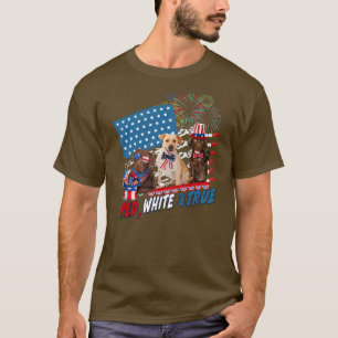 Labrador Retriever Kawaii Red White och True 4:e T Shirt
