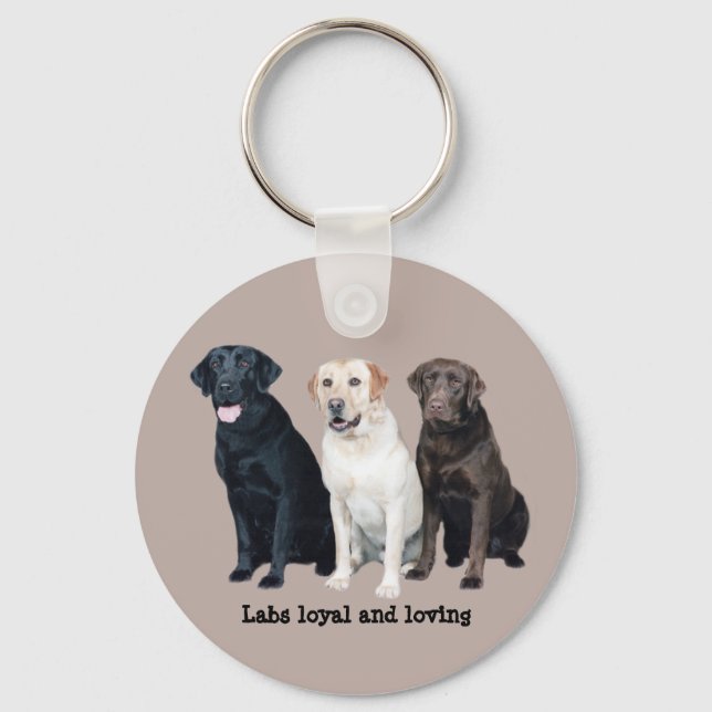 Labrador Retriever Keychain Nyckelring (Framsida)