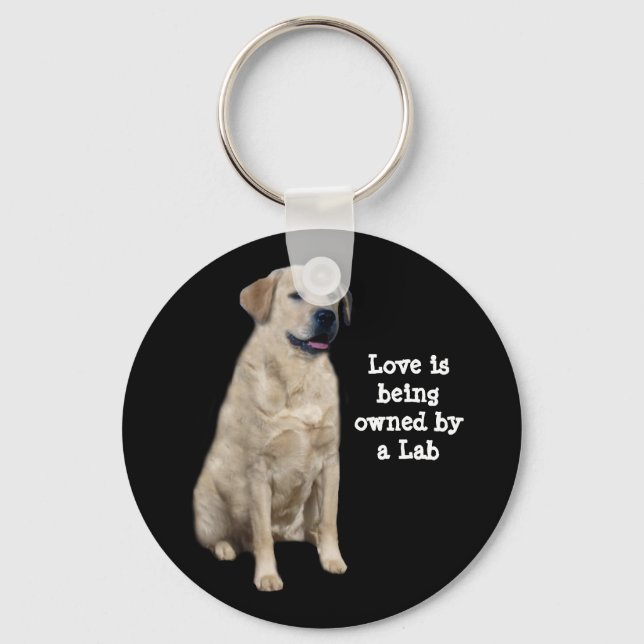 Labrador Retriever Keychain Nyckelring (Framsida)