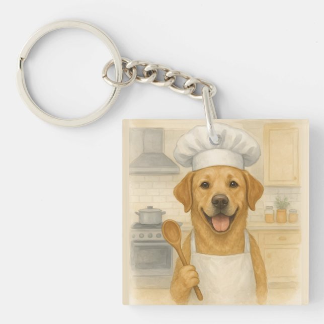 Labrador Retriever Kock Rolig Hemmatillagad Mat (Framsidan)